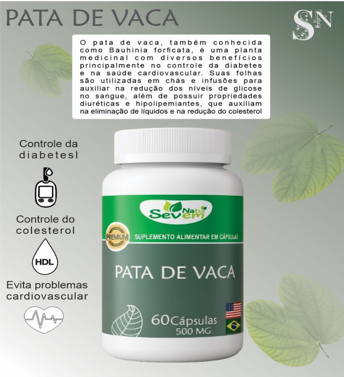 PATA DE VACA 60CAPS SEVEN NATUS