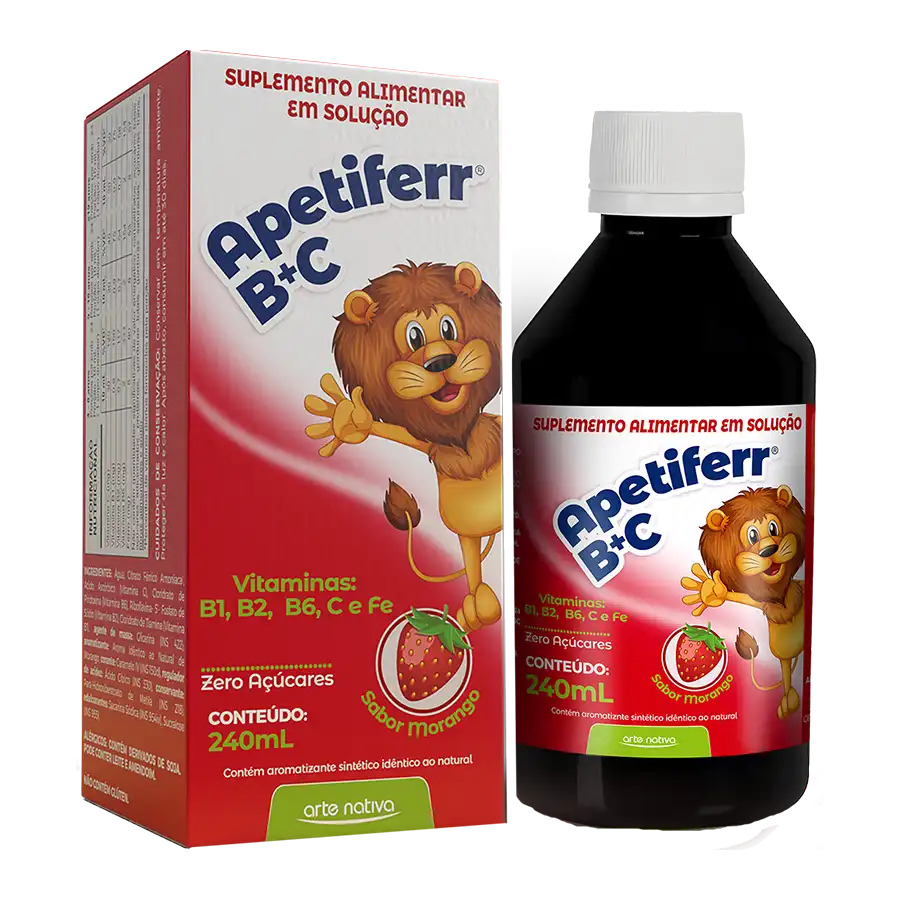 APETIFERR B+C SABOR MORANGO 240ML