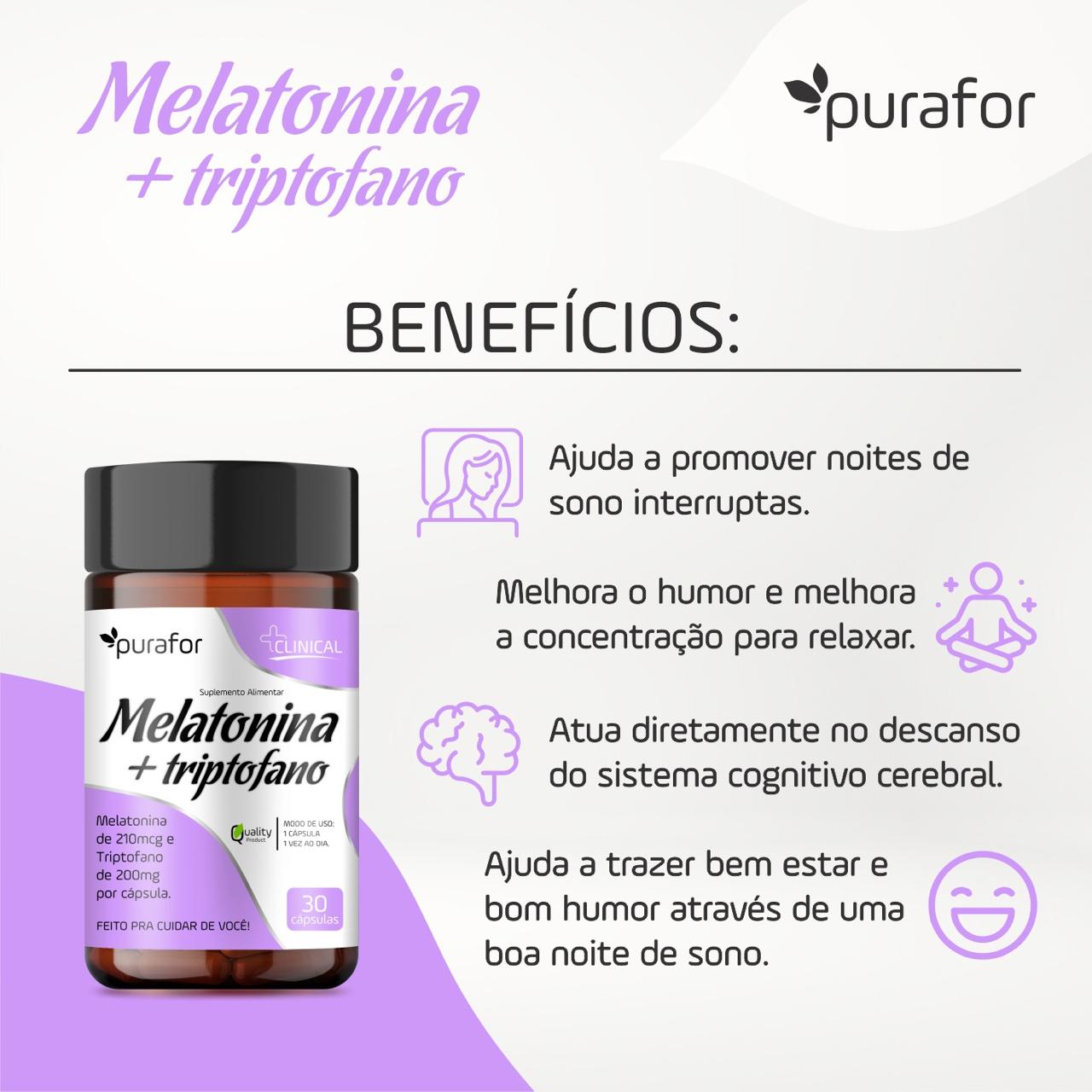 MELATONINA + TRIPTOFANO REATIVA 30CAPS