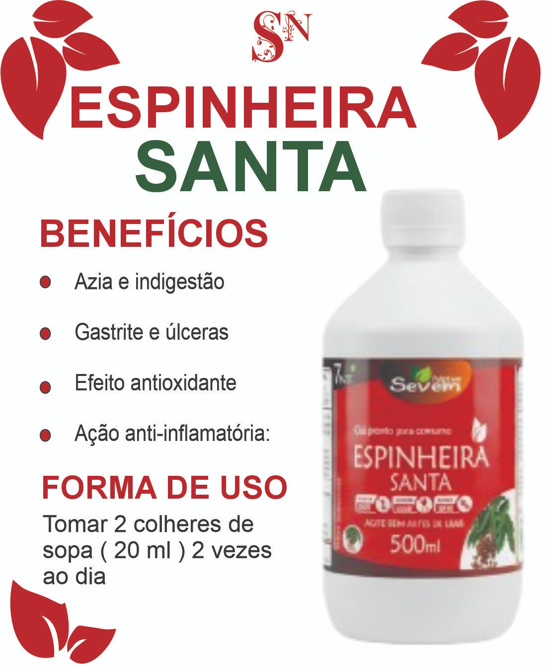 ESPINHEIRA SANTA 500ML FOR NUTRI