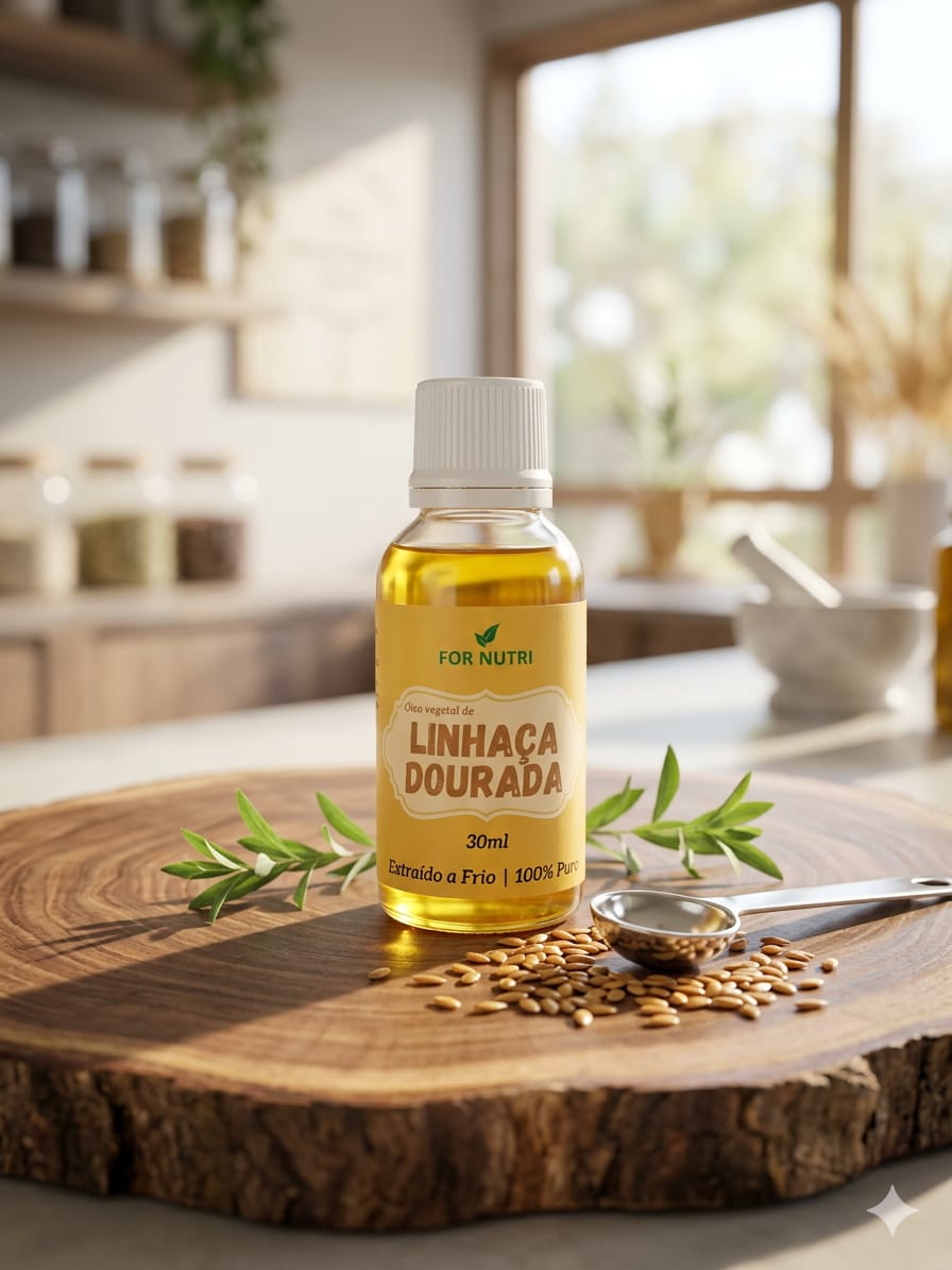 OLEO VEGETAL DE LINHACA DOURADA 30ML