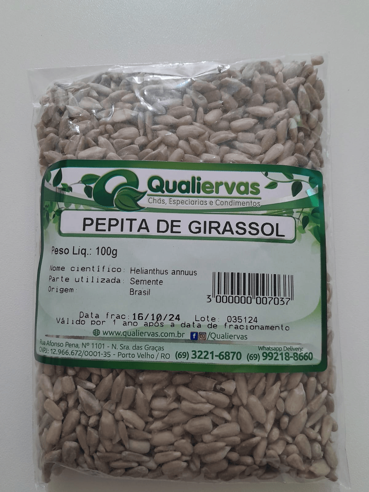 PEPITA DE GIRASSOL 100GR