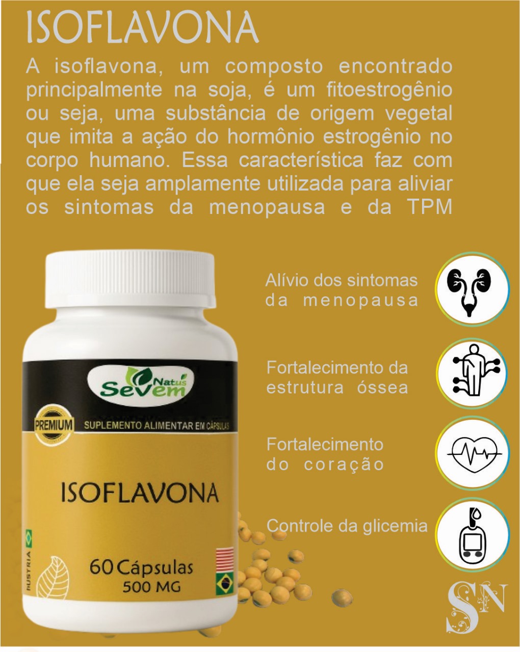 ISOFLAVONA 60CAPS 