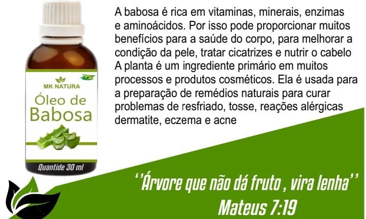 OLEO DE BABOSA 30ML SEVEN NATUS