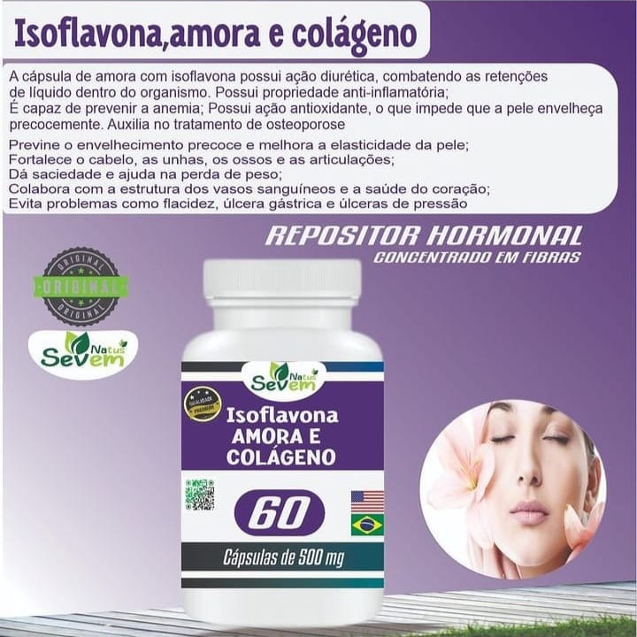 ISOFLAVONA+AMORA C/COLAGENO 60 CPS