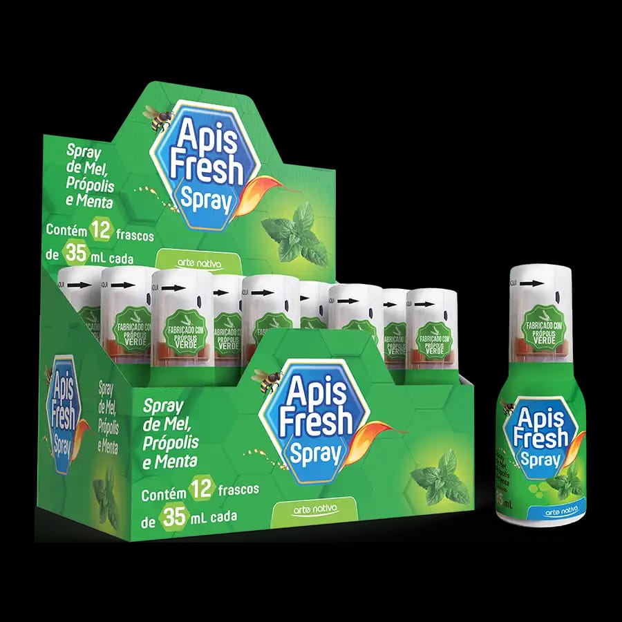 APIS FRESH SPRAY MEL C/ PROPOLIS E MENTA 35ML ARTE NATIVA