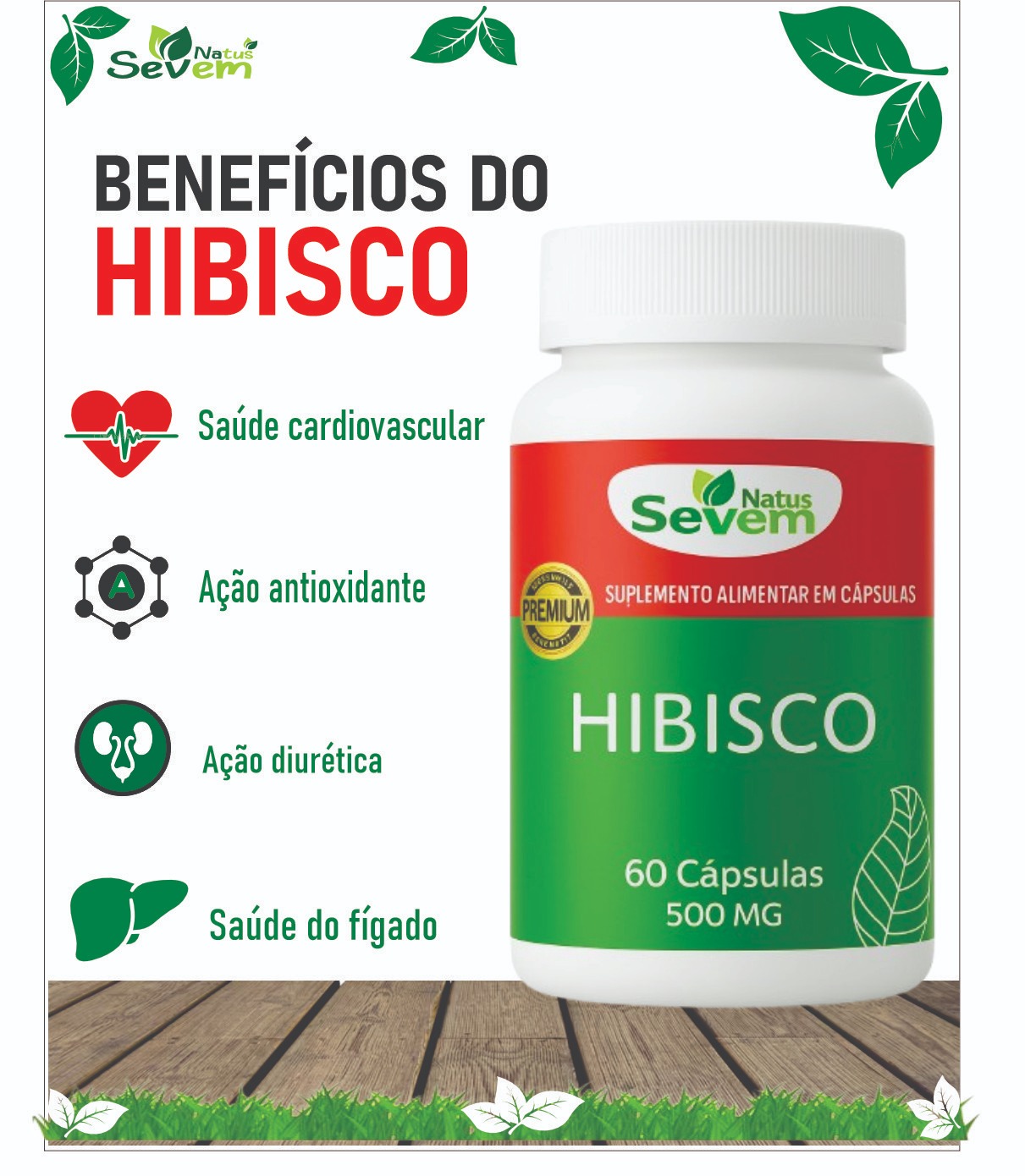 HIBISCO 60 CAPS SEVEN NATUS